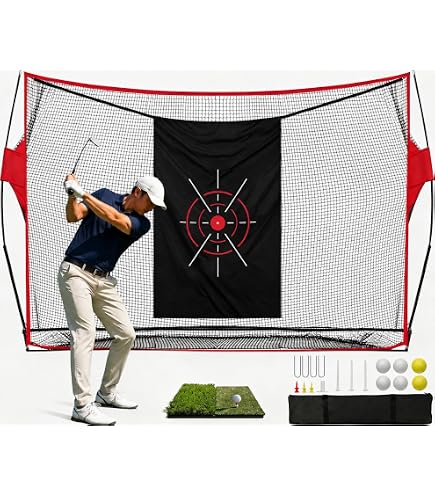Amazon | Golf Style ゴルフネット 大型ワイド 折りたたみ 収納袋付き